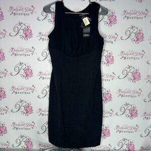 Chapter one dress classic classy black Elegant Black Sleeveless Dress 2 tone
